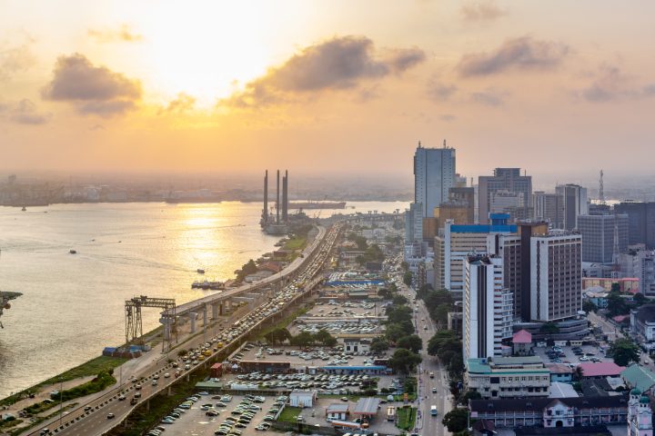 Sunset over Lagos Island