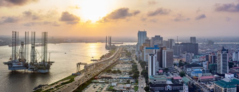 Sunset over Lagos Island