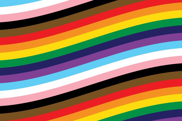 LGBTQIA Rainbow Pride Flag Striped Background Vector
