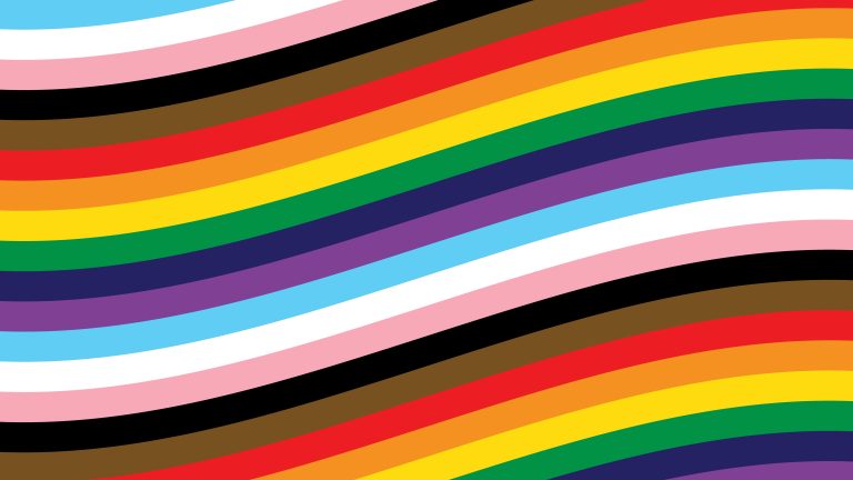 LGBTQIA Rainbow Pride Flag Striped Background Vector