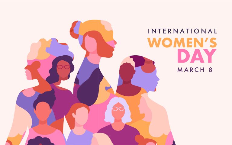 International Women’s Day banner concept.