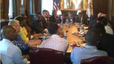 Global Activists  Meet at the White House. International AIDS Conference